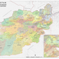 Afghanistan Administrative Divisions with Province Centers