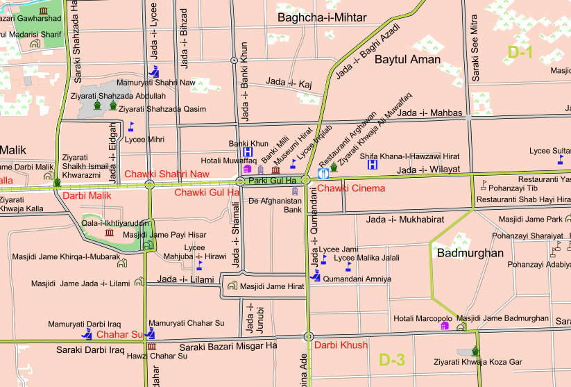 Hirat City Map