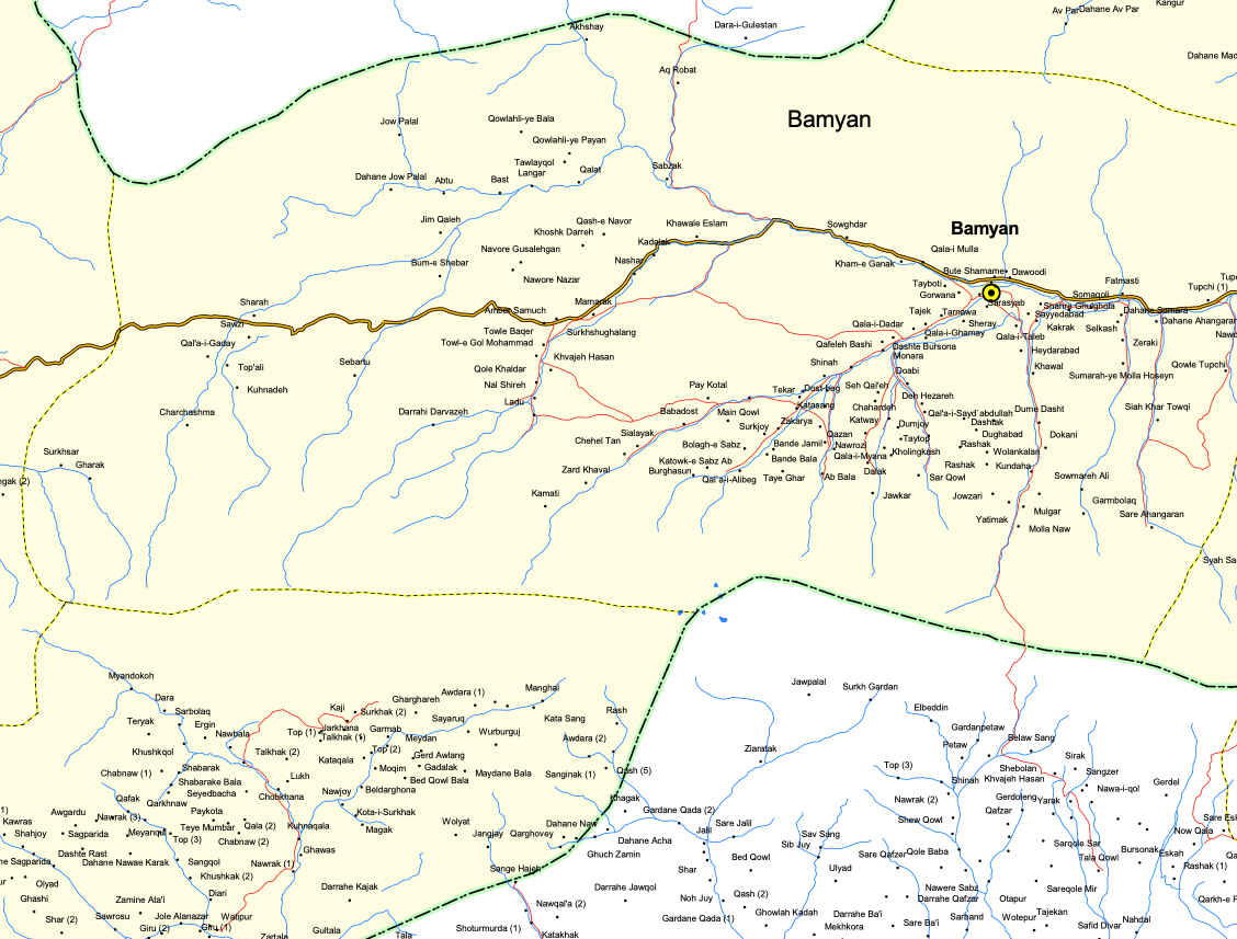 Bamyan Province Map
