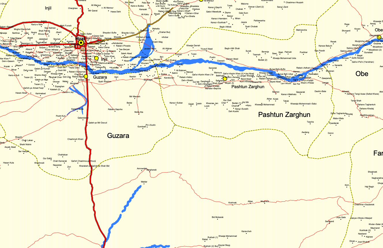 Hirat Province Map