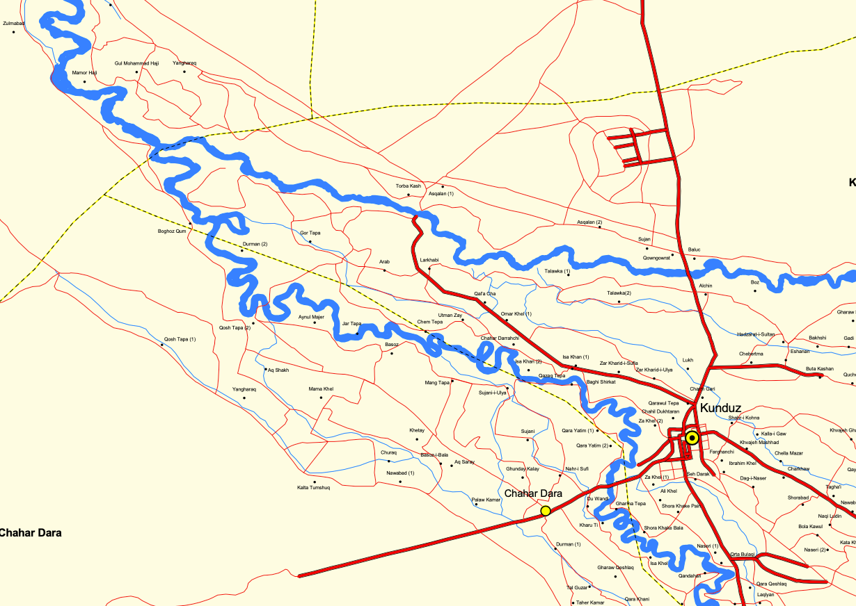 Kunduz Province Map
